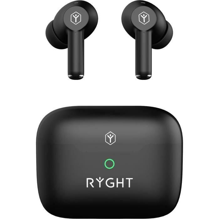 Auriculares inalámbricos - Bluetooth 5.3 - RYGHT - Jumo ANC - Negro