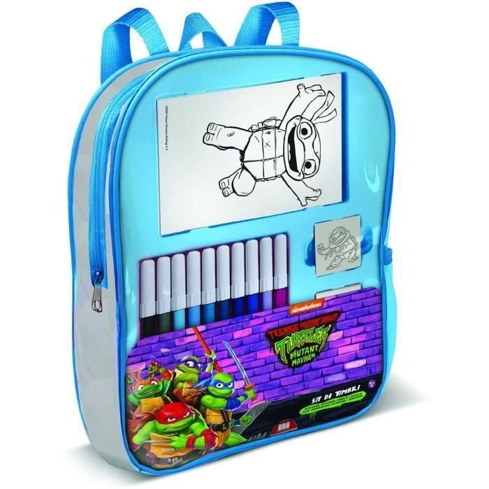 Multiprint 24884 Mochila llena - Set de 4 Sellos Tortugas Ninja para Niños Multiprint 24884 Mochila llena - Set de 4 Sellos Tortugas Ninja para Niños