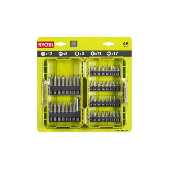 Estuche de 48 Puntas para Atornillar Ryobi RAK48SSD 1