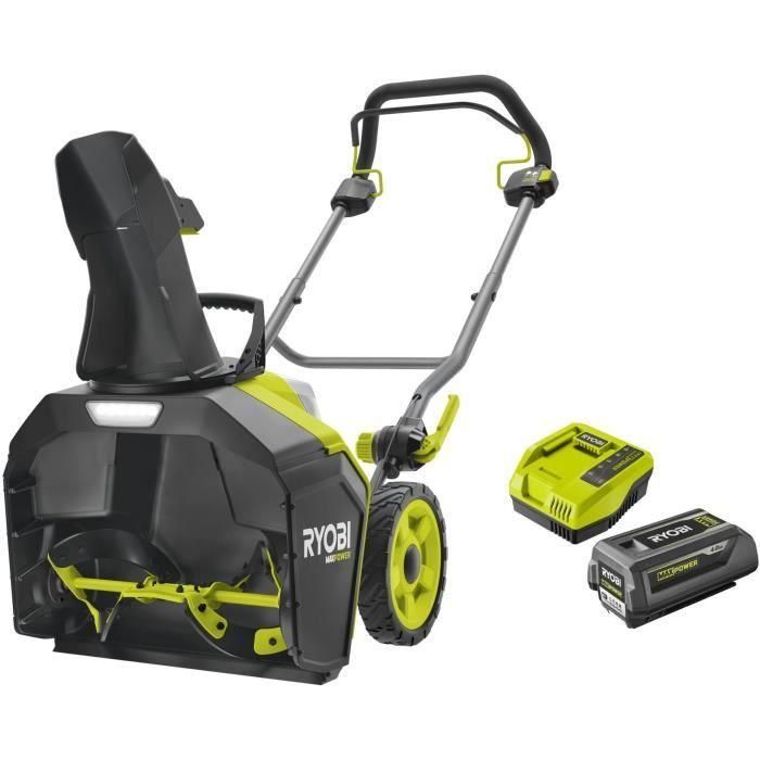 Quitanieves sin escobillas RYOBI 36V - 45 cm - limpieza 25 cm - expulsión máxima 8 m