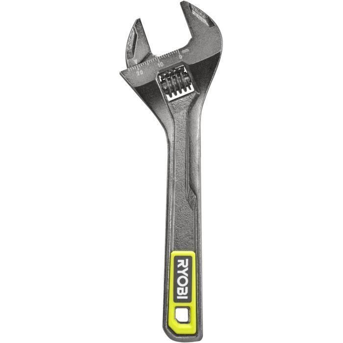 Llave ajustable - RYOBI - 160 mm, mandíbula 24 cm