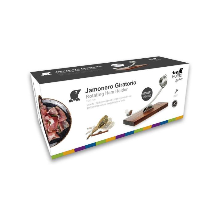 Jamonero de Madera TM Home Marrón oscuro 1