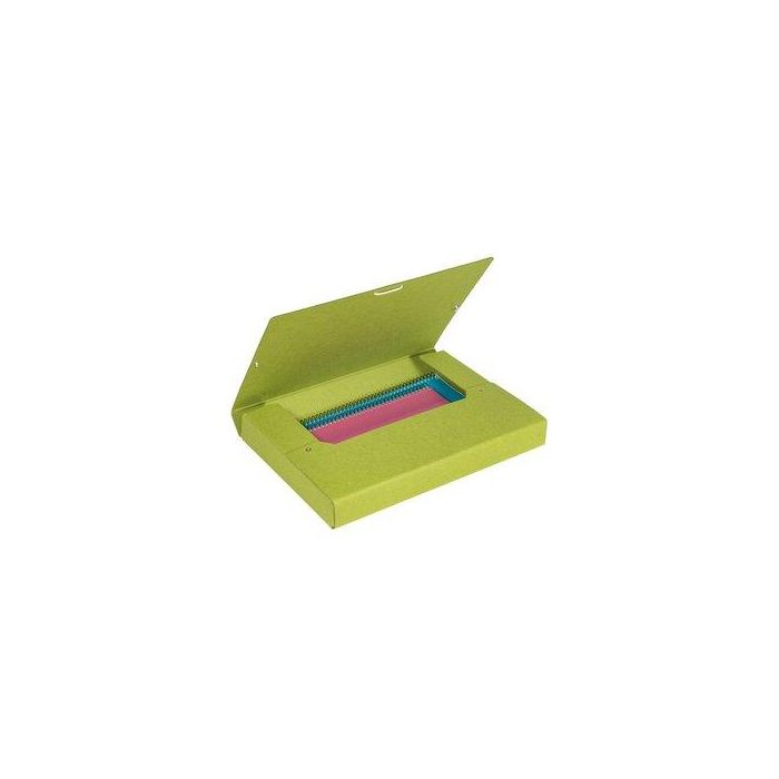 Carpeta De Proyectos Carchivo Immagine Carton Reciclado A4 Gomas 4 Cm Verde 2 unidades