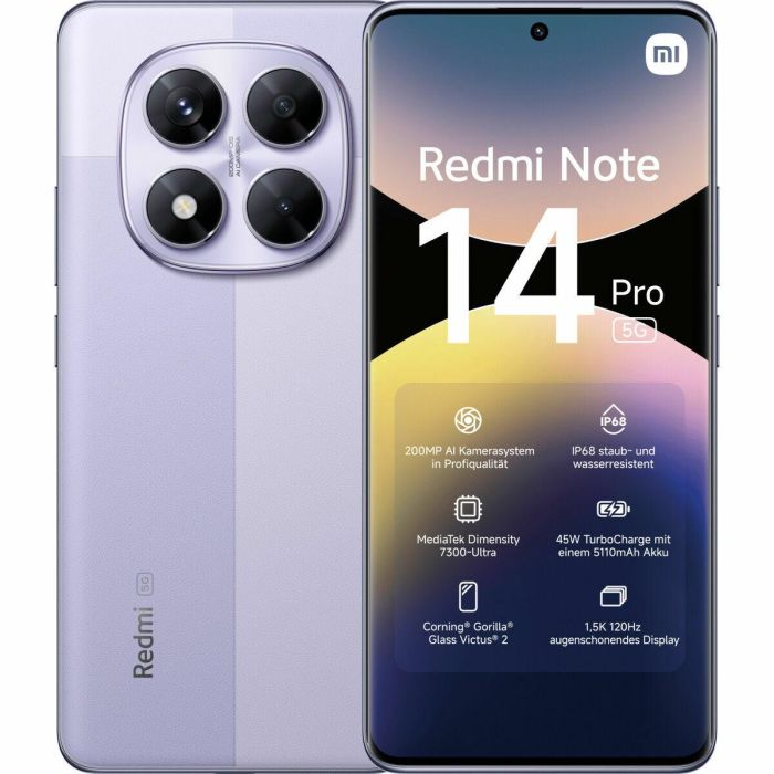 Xiaomi Redmi Note 14 Pro 8+256GB DS 5G Lavender Purple OEM 32