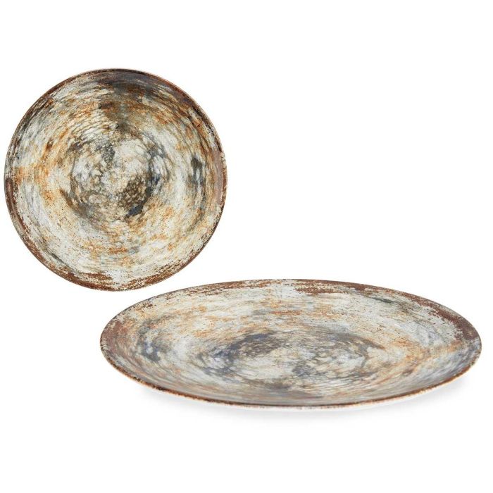 Plato Porcelana Llano 26Cm Marron Piedra Vessia (24 Unidades) Plato Porcelana Llano 26Cm Marron Piedra Vessia (24 Unidades)