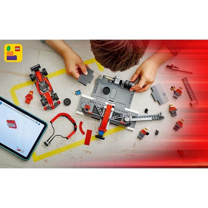 Lego Juego de Construcción City Fórmula 1 Parada en Boxes con Equipo de Mecánicos y Coche Ferrari para Niños +6 Años 7 Lego Juego de Construcción City Fórmula 1 Parada en Boxes con Equipo de Mecánicos y Coche Ferrari para Niños +6 Años 7