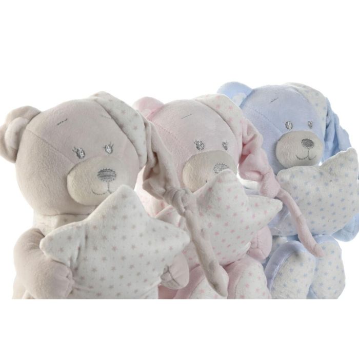 Peluche Manta Baby DKD Home Decor Rosa Azul 100 x 1 x 80 cm Set de 2 (3 Unidades) 3 Peluche Manta Baby DKD Home Decor Rosa Azul 100 x 1 x 80 cm Set de 2 (3 Unidades) 3