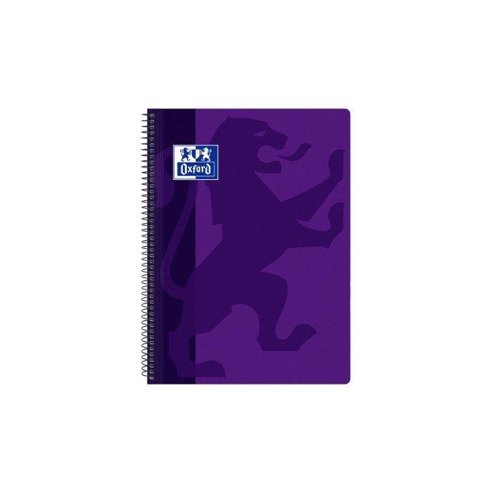 Bloc Oxford School Classic Tapa Pp Fº 80H Cuadric.4X4 90G Violeta 5 unidades