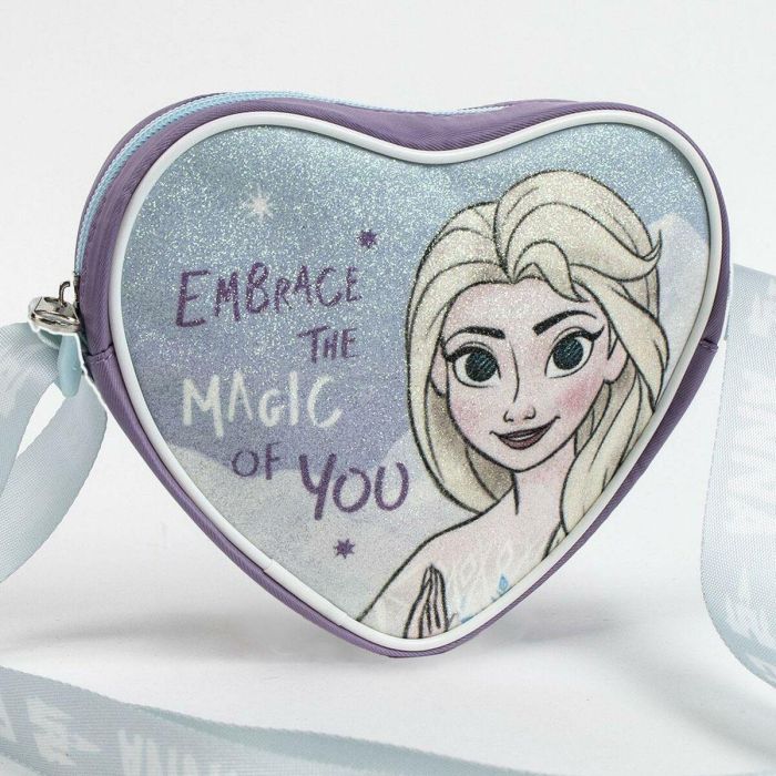 Cerdá Bolso Corazón Frozen, Bandolera Infantil con Forma de Corazón, Color Azul, Medidas 15x14x4 cm, para Niñas y Niños de 3+ Años 4 Cerdá Bolso Corazón Frozen, Bandolera Infantil con Forma de Corazón, Color Azul, Medidas 15x14x4 cm, para Niñas y Niños de 3+ Años 4