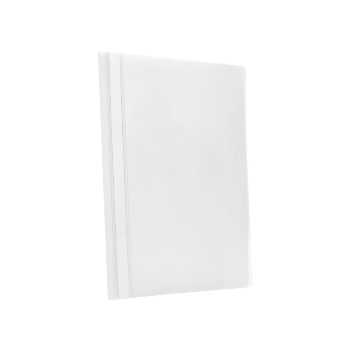 Q-connect Carpeta Dossier Fastener Plástico DIN A4 Blanco PVC Transparente 5