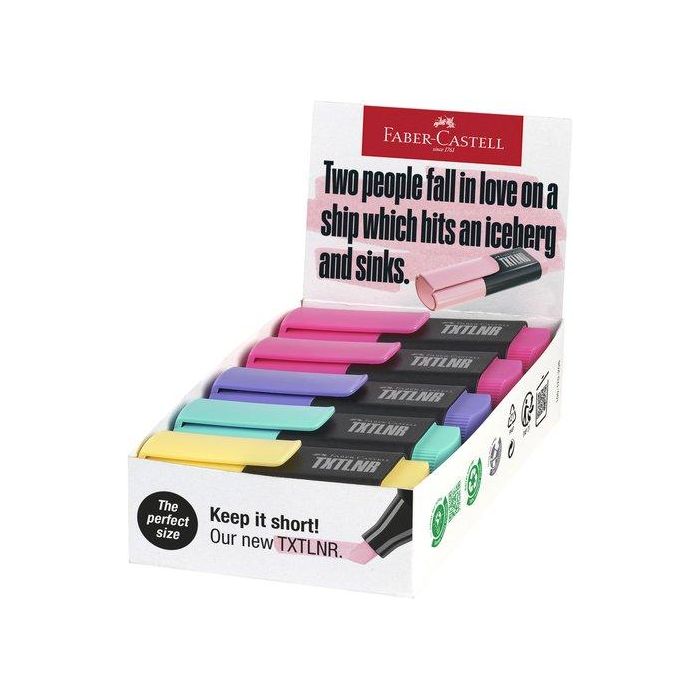 Marcador Fluor Faber-Castell Textliner 1542 Pastel Surtido B De 10
