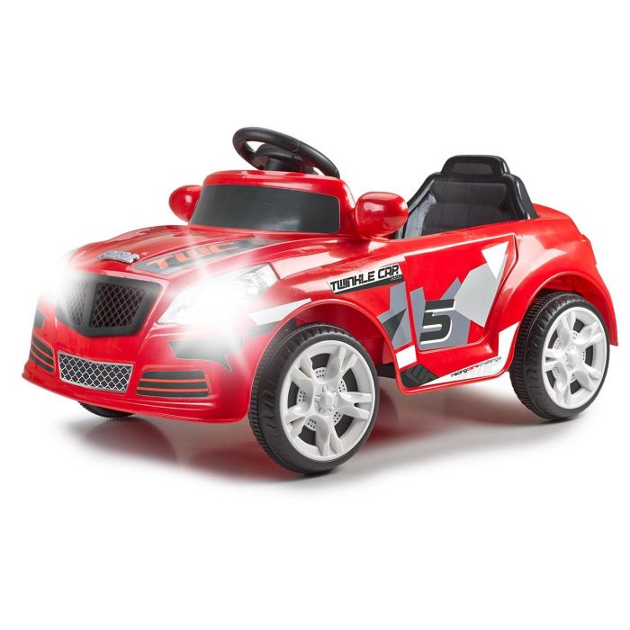 Feber Coche Eléctrico RC 12V Twinkle Car 8/12263 - Batería, Radio Control Incluido, Marcha Adelante/Atrás, Acelerador y Freno Eléctrico, +3 Años 1