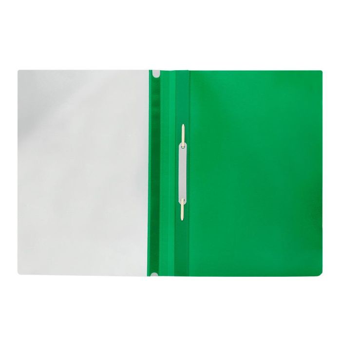 Carpeta Dossier Fastener Plastico Q-Connect Din A4 Verde 25 unidades 9