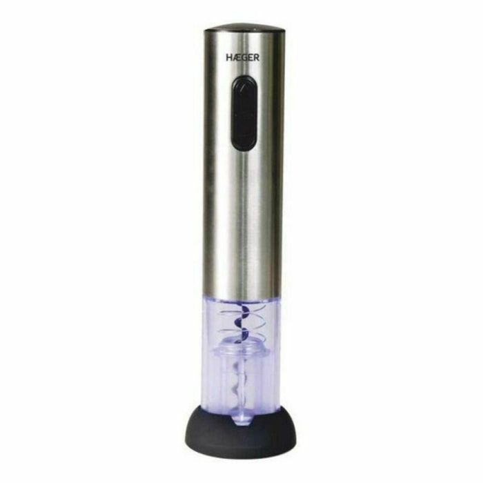 Sacacorchos Eléctrico Haeger WO-0SC.005A 2W Acero Inoxidable 4 Sacacorchos Eléctrico Haeger WO-0SC.005A 2W Acero Inoxidable 4