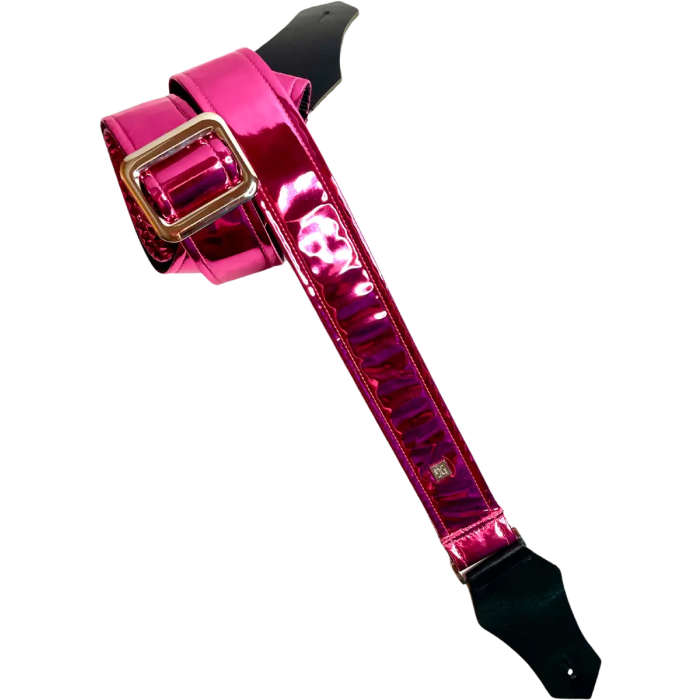GETM Correa Guitarra/Bajo Mirror Reflective Fuchsia Ajustable 165cm Nylon Piel Vinilo 0 GETM Correa Guitarra/Bajo Mirror Reflective Fuchsia Ajustable 165cm Nylon Piel Vinilo 0