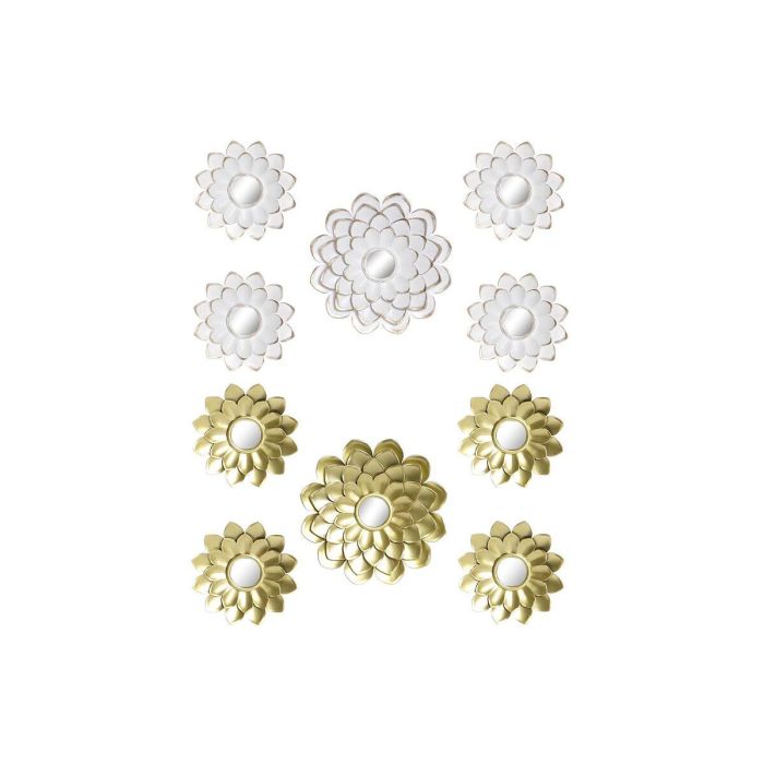 Juego de Espejos DKD Home Decor Espejo Champán Dorado Blanco PP 2 Unidades (35 x 1,5 x 35 cm) Juego de Espejos DKD Home Decor Espejo Champán Dorado Blanco PP 2 Unidades (35 x 1,5 x 35 cm)