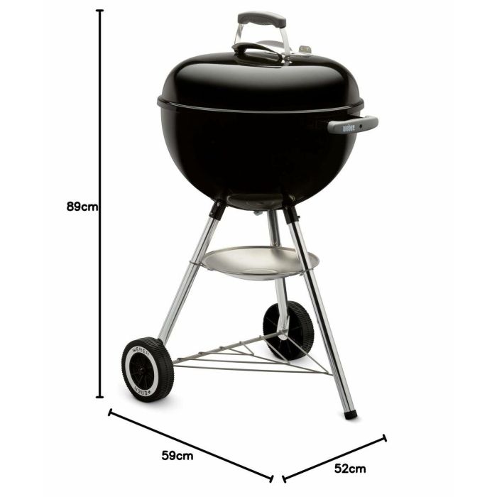 Barbacoa de carbón - WEBER - Hervidor clásico - Acero esmaltado - Diámetro 47 cm - Termómetro integrado 2 Barbacoa de carbón - WEBER - Hervidor clásico - Acero esmaltado - Diámetro 47 cm - Termómetro integrado 2