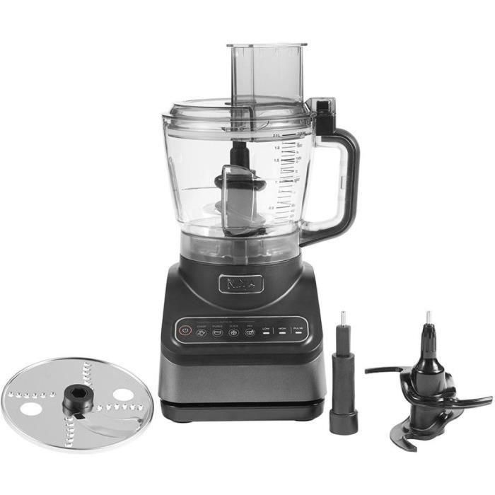 Ninja BN650EU Procesador de Alimentos con Auto-IQ 850W, Pica, Ralla, Mezcla, Varilla para Amasar, 2.1L