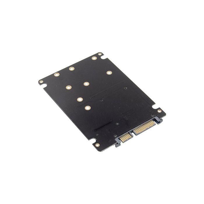 MicroConnect Adaptador 2.5" SATA a M.2 (clave B) o mSATA SSD - Multifuncional 6 Gbps para Portátil y PC 2