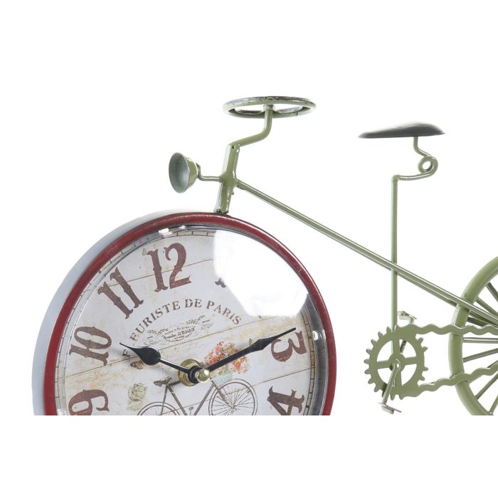 DKD Home Decor Reloj Sobremesa Shabby de Hierro con Bicicleta, Colores Surtidos (Verde/Rojo), 34.5 Ancho x 22.5 Alto x 5 Profundo cm, Pack 4 Unidades 1 DKD Home Decor Reloj Sobremesa Shabby de Hierro con Bicicleta, Colores Surtidos (Verde/Rojo), 34.5 Ancho x 22.5 Alto x 5 Profundo cm, Pack 4 Unidades 1