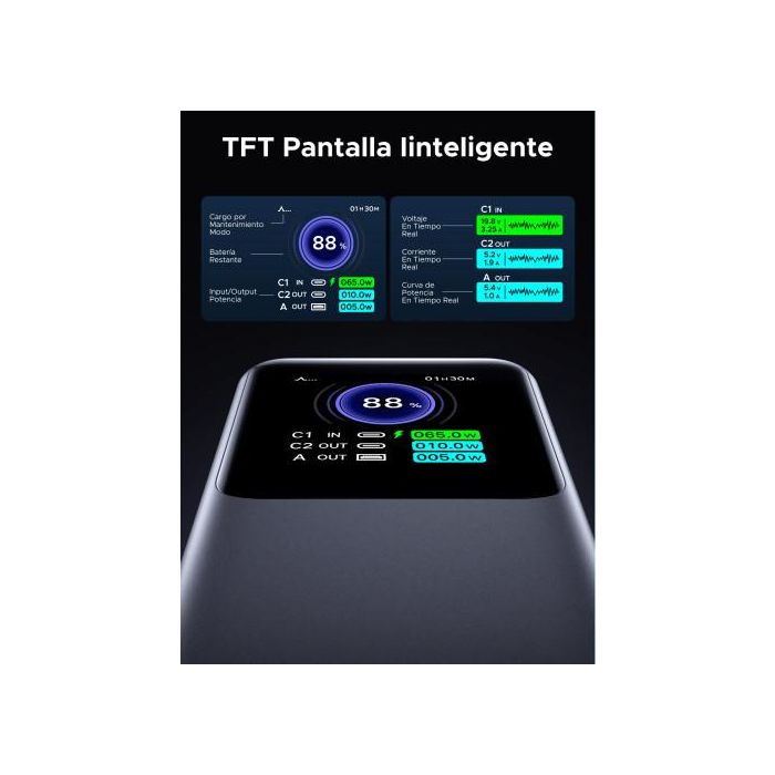 Ugreen 25000Mah 200W Fast Charging Powerbank Gris 5 Ugreen 25000Mah 200W Fast Charging Powerbank Gris 5