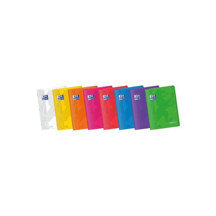 Libreta Grapada Oxford School Easybook A4 48H Cuadric.4X4 Col.Vivos Sur.(8) 10 unidades