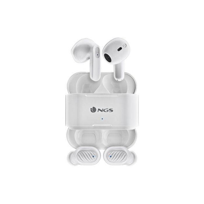 Auriculares Bluetooth NGS Ártica Duo con estuche de carga/ Autonomía 5h/ Blancos Auriculares Bluetooth NGS Ártica Duo con estuche de carga/ Autonomía 5h/ Blancos