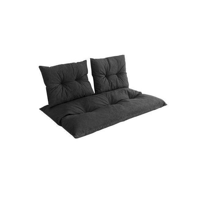 Jardín Privado Kit Palet Clásico Colchón Pizarra 120x80x10cm + 2 Cojines Respaldo 45x55x14cm Hidrófugo Espuma Reciclada 3 Jardín Privado Kit Palet Clásico Colchón Pizarra 120x80x10cm + 2 Cojines Respaldo 45x55x14cm Hidrófugo Espuma Reciclada 3