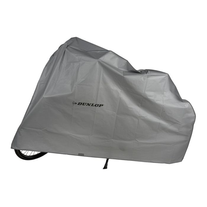Dunlop Funda Protectora para Bicicleta 210x110cm PVC/Algodón Gris 0 Dunlop Funda Protectora para Bicicleta 210x110cm PVC/Algodón Gris 0