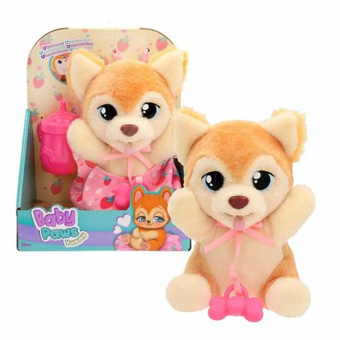 Imc Toys Peluche cachorro Yummy Baby Paws con sonido y bolsa transportable personalizada - modelos surtidos, edad 3+ años