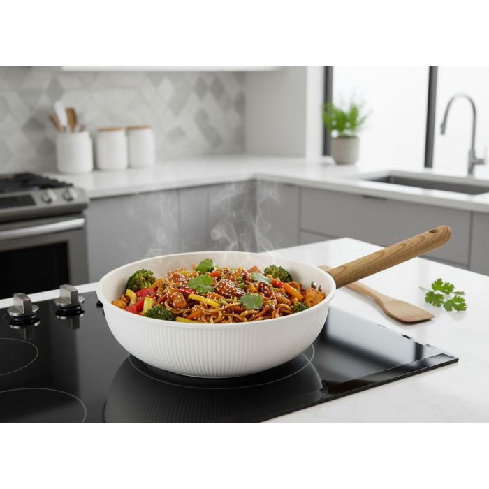 Inde Sarten Wok 26 cm Aluminio Fundido Inducción Daisy (6 Unidades) 3