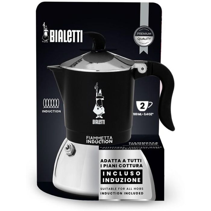 Bialetti FIAMMETTA 2TZ schwarz Induction 1 Bialetti FIAMMETTA 2TZ schwarz Induction 1