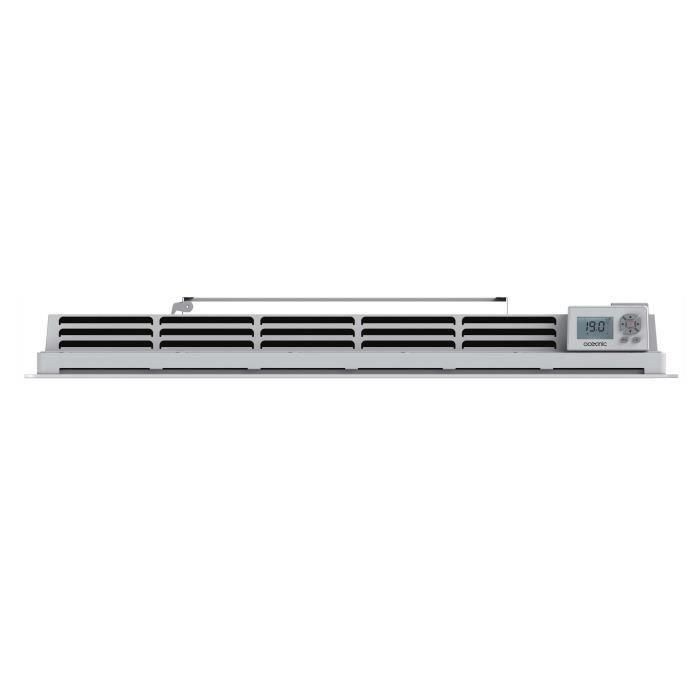 Oceanic OCEAISHGB2000W2 Radiador eléctrico fijo Rubis de cerámica con inercia, 2000W, fachada de vidrio, blanco, NF 4 Oceanic OCEAISHGB2000W2 Radiador eléctrico fijo Rubis de cerámica con inercia, 2000W, fachada de vidrio, blanco, NF 4