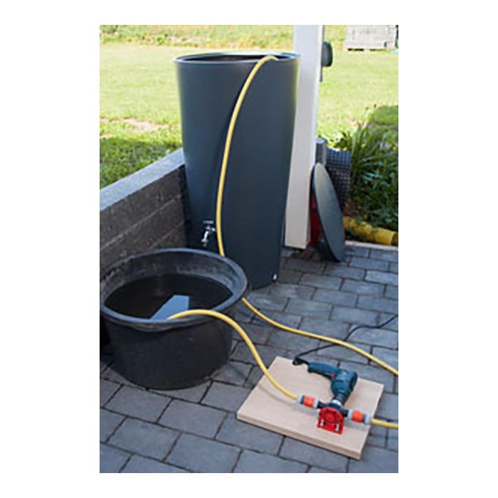 Wolfcraft Bomba para Taladro 2207000, 3000 L/h, Vástago 8mm, Conexión 3/4" 1