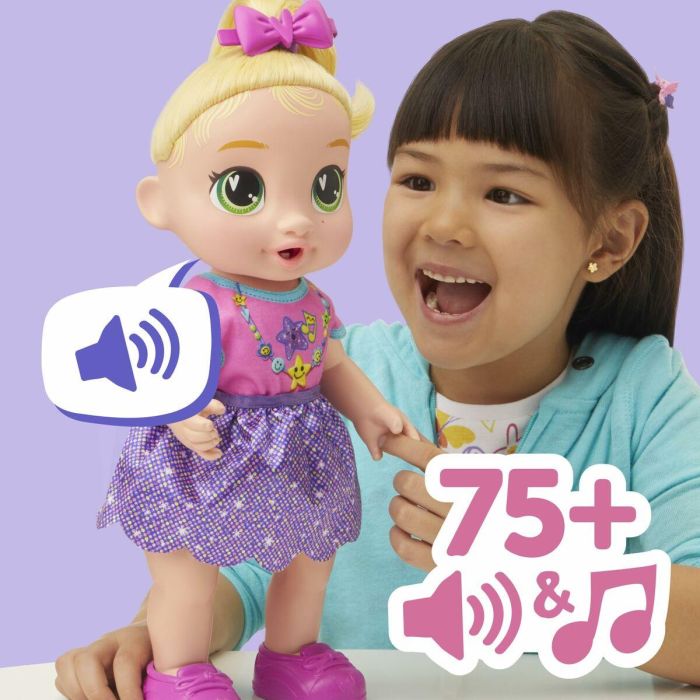 Hasbro Muñeca interactiva Baby Alive Baby Grows LaLa GooGoo HASG14445X0, más de 75 sonidos y frases, para niños de 3 años en adelante 10
