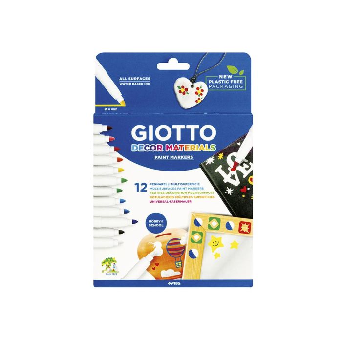 Rotulador Giotto Decor Materials -Caja De 12 Colores Surtidos 1