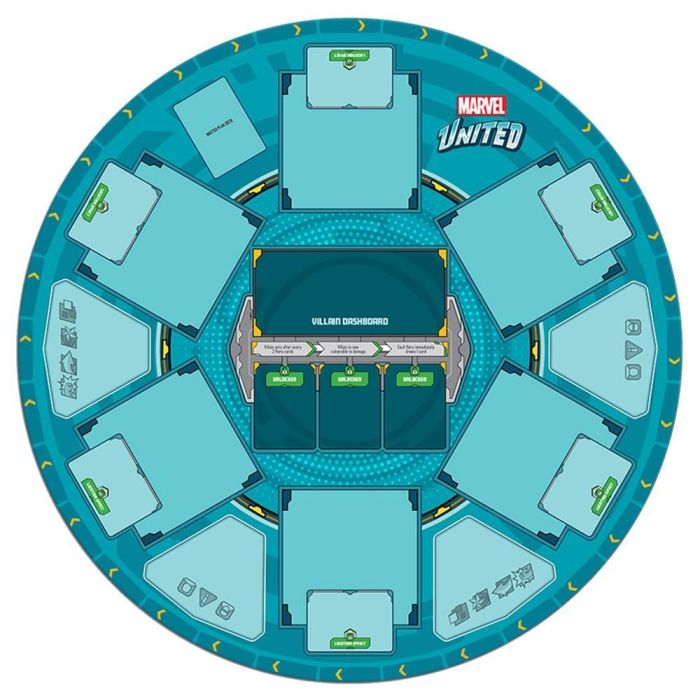 CMON MUN20ES Tapete Marvel United Multiverse 70cm diámetro organizar área de juego 2