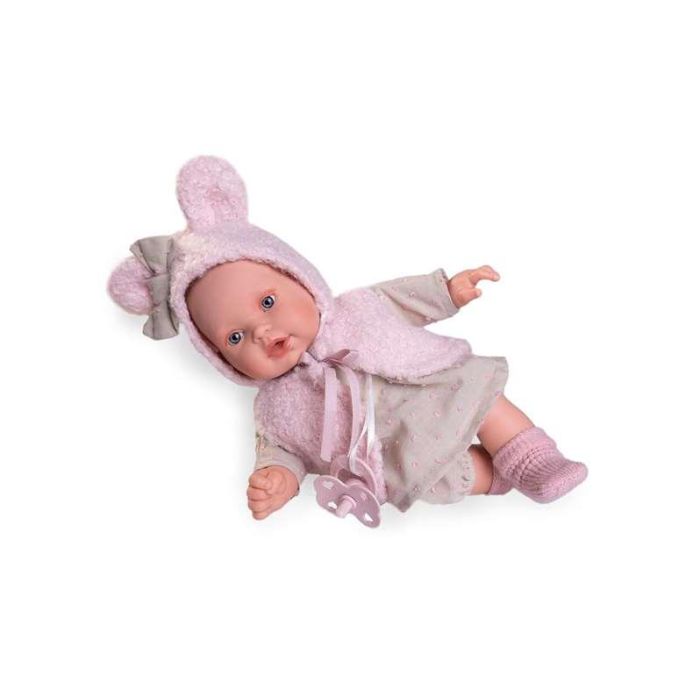 Muñeca kika lagrimitas con chaleco de orejitas 27 cm 2 Muñeca kika lagrimitas con chaleco de orejitas 27 cm 2