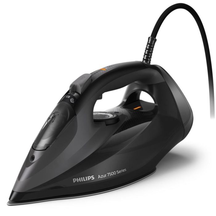 Philips DST7511/80 Plancha vapor-seco 7500 Series Suela SteamGlide Elite 3200W Negro Golpe vapor 260g Desconexión automática Antigoteo