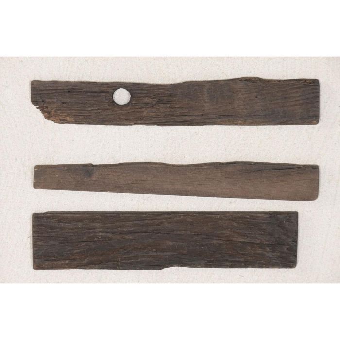 DKD Home Decor Cuadro Moderno Blanco y Negro 52x52 cm (2 Unidades) Decoración Pared Madera Reciclada 3