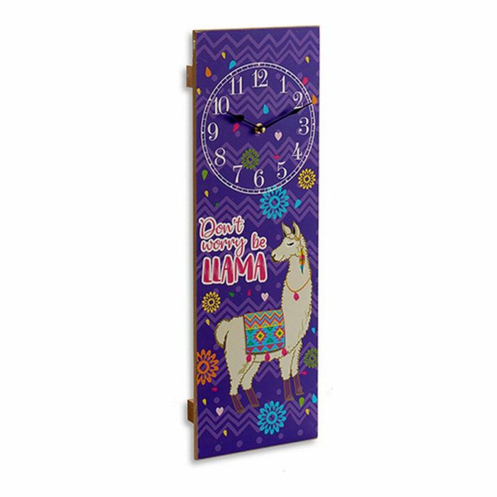 Reloj de Pared Llama 2,5 x 60 x 20 cm (12 Unidades) 2