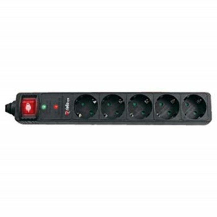 Regleta Enchufes 5 Tomas con Interruptor Riello THUNDER 5002 Negro Regleta Enchufes 5 Tomas con Interruptor Riello THUNDER 5002 Negro