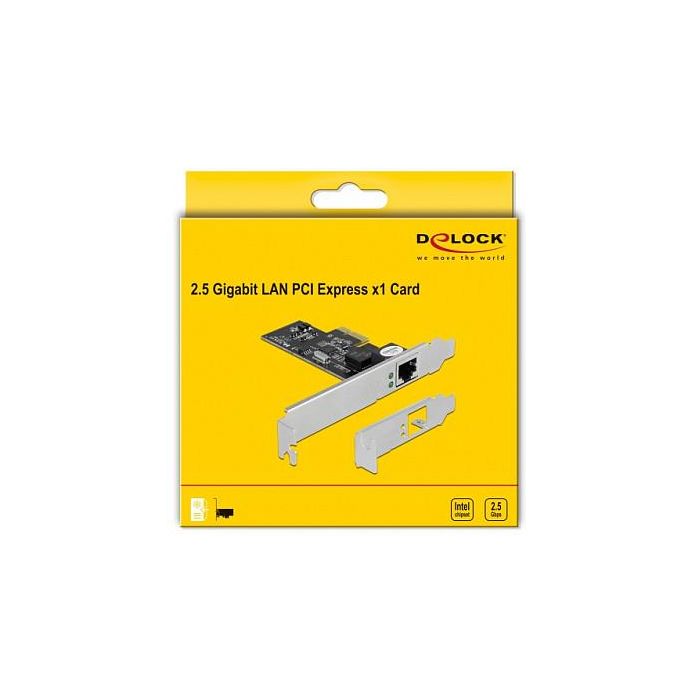 DeLOCK Tarjeta de Red PCI Express x1 a 2.5 Gigabit LAN RJ45 para PC Compatible con Windows y Linux Kernel 5.8 3