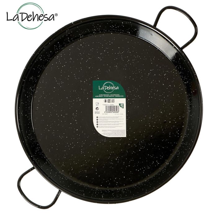 Paellera Esmaltada La Dehesa 42 cm, 10 Raciones, Acero Esmaltado Negro (6 Unidades) 1