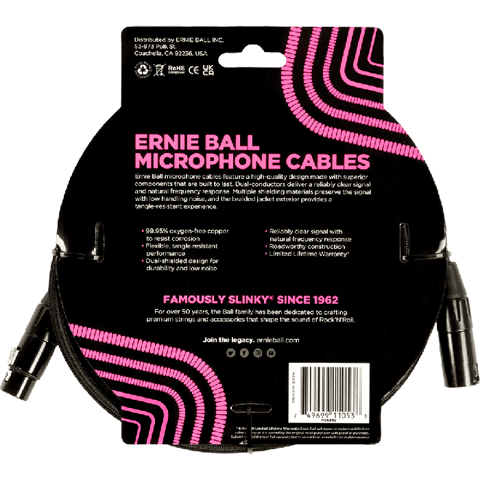 Cable Eb Micrófono Trenzado Xlr-Xlr 6 M - Negro 1 Cable Eb Micrófono Trenzado Xlr-Xlr 6 M - Negro 1