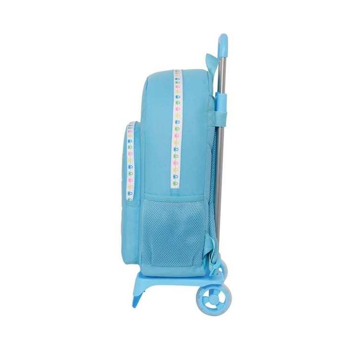 Mochila Escolar con Ruedas Benetton Spring Azul cielo 30 x 46 x 14 cm 1 Mochila Escolar con Ruedas Benetton Spring Azul cielo 30 x 46 x 14 cm 1