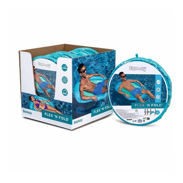 Bestway Colchoneta Hinchable Flex' n Fold 106x95 cm Playa y Piscina 43551 20