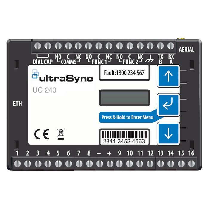 Aritech UC240 Comunicador UltraSync Doble Vía IP y 4G/2G para Paneles de Incendio e Intrusión con Doble SIM Certificado EN50131 EN54-21