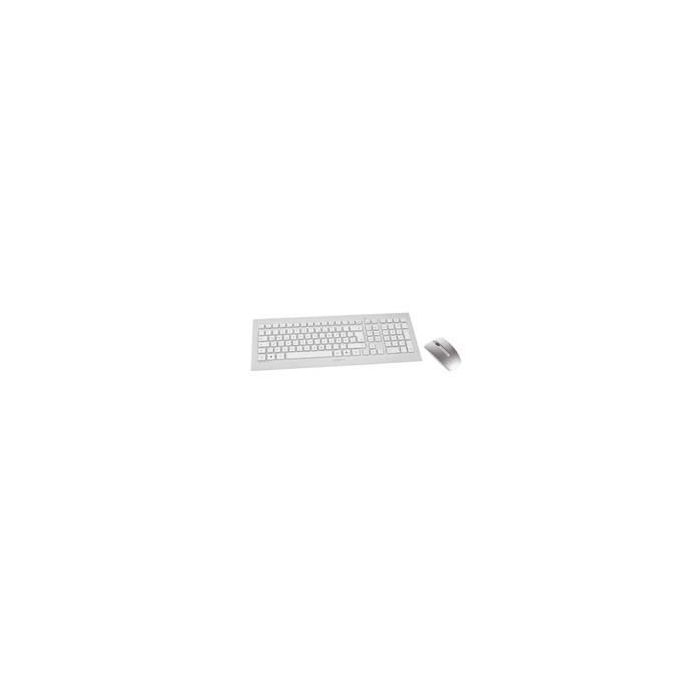 Cherry DW 8000 Teclado y Ratón Inalámbricos, Diseño Ultraplano, Teclas Láser Resistentes, 5 Hotkeys, Ratón 3 Teclas 1000/2000 DPI
