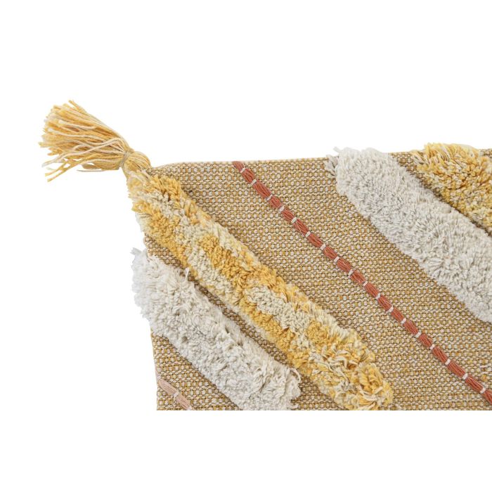 DKD Home Decor Funda Cojín Amarillo Poliéster y Algodón 40 x 60 cm 1